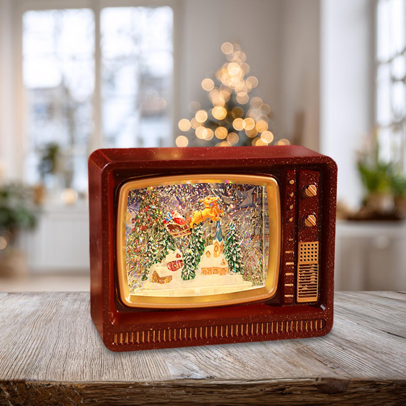 TV Shaped Music Light Lantern  - огляд і ціна Snow Globe Musical