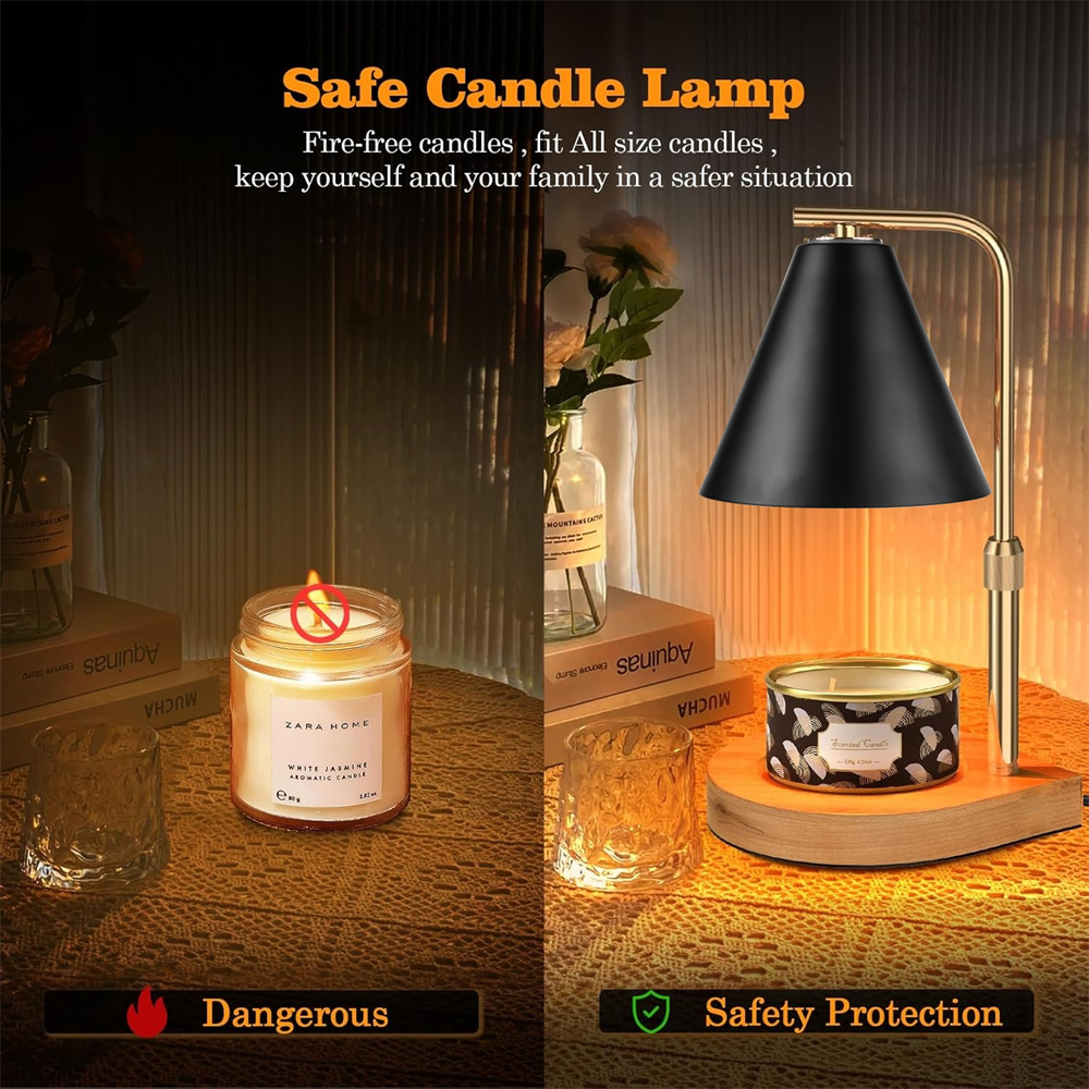 Black Candle Warmer Lamp with  - огляд і ціна Holiday Candle Set