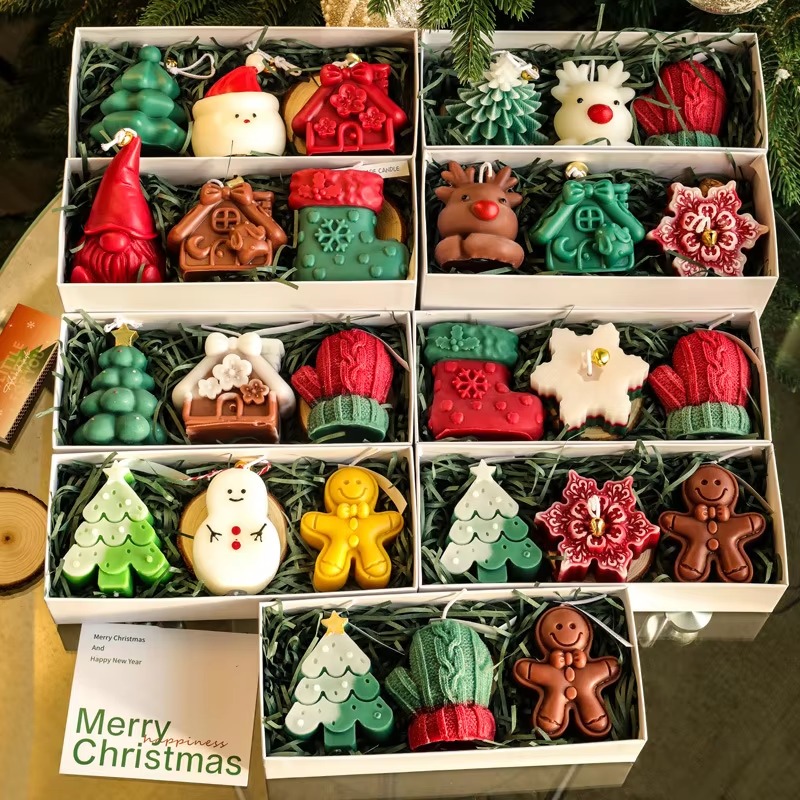 3Pcs Handmade Christmas Scente - огляд і ціна Holiday Candle Set