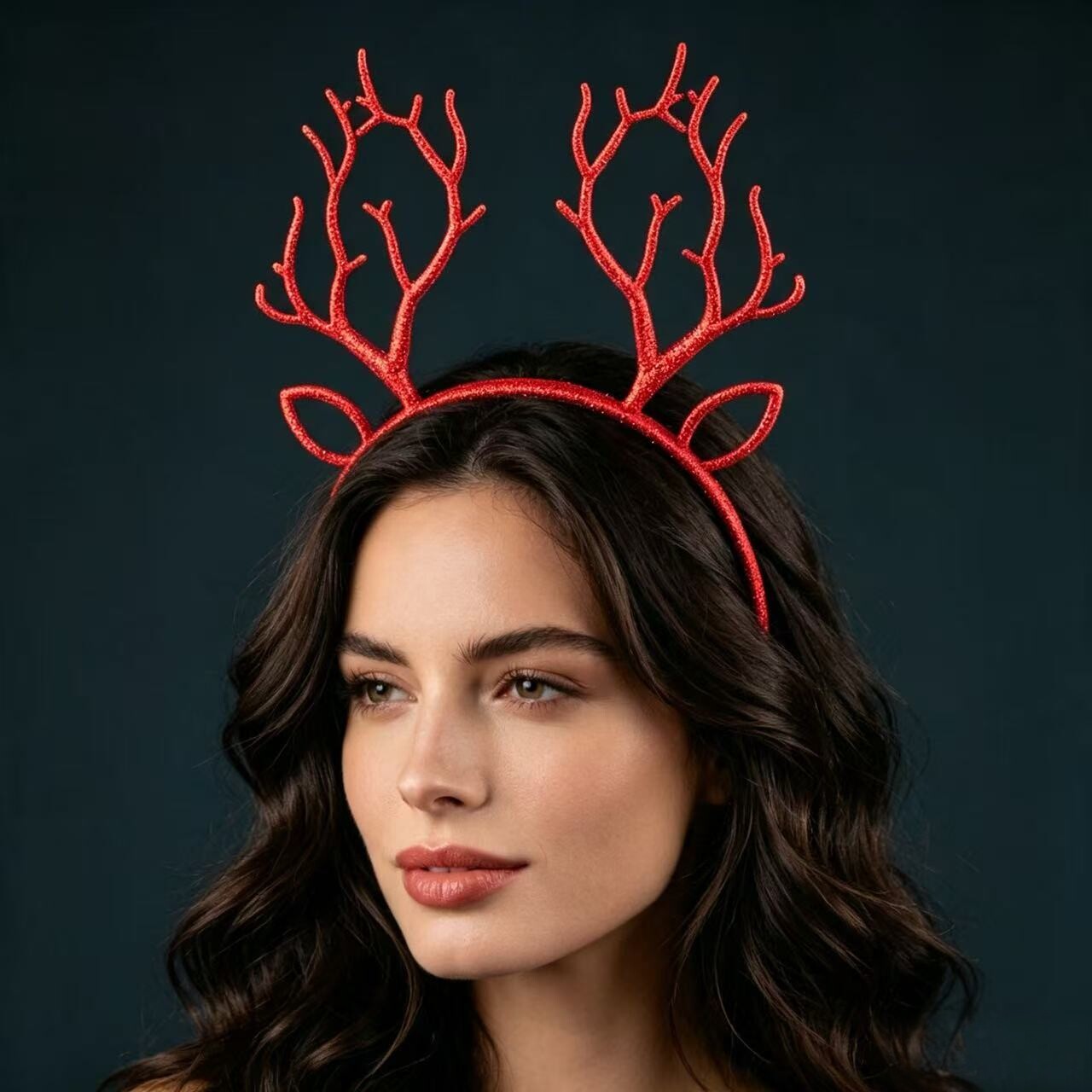 Festive Christmas Glitter Rein - огляд і ціна Reindeer Antlers Headband