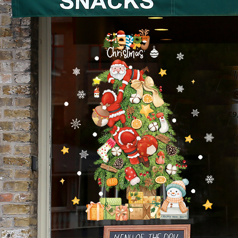 2026 Merry Christmas Window Gl - огляд і ціна Snowflake Window Decal