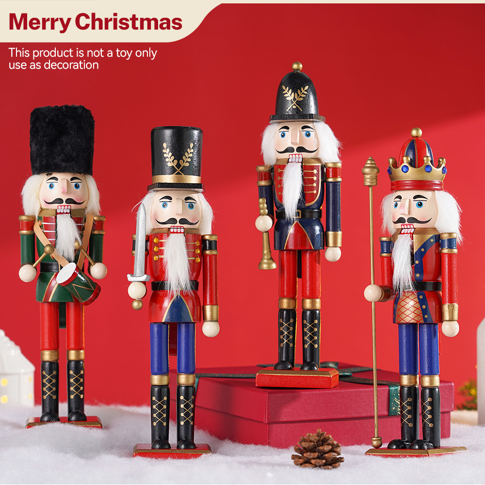 30cm Wooden Nutcracker Ornamen - огляд і ціна Nutcracker Figurine