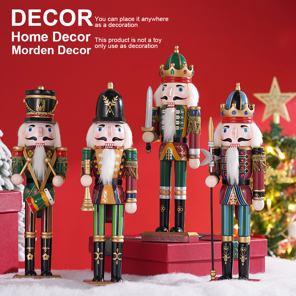 30CM Wooden Nutcracker Christm - огляд і ціна Nutcracker Figurine