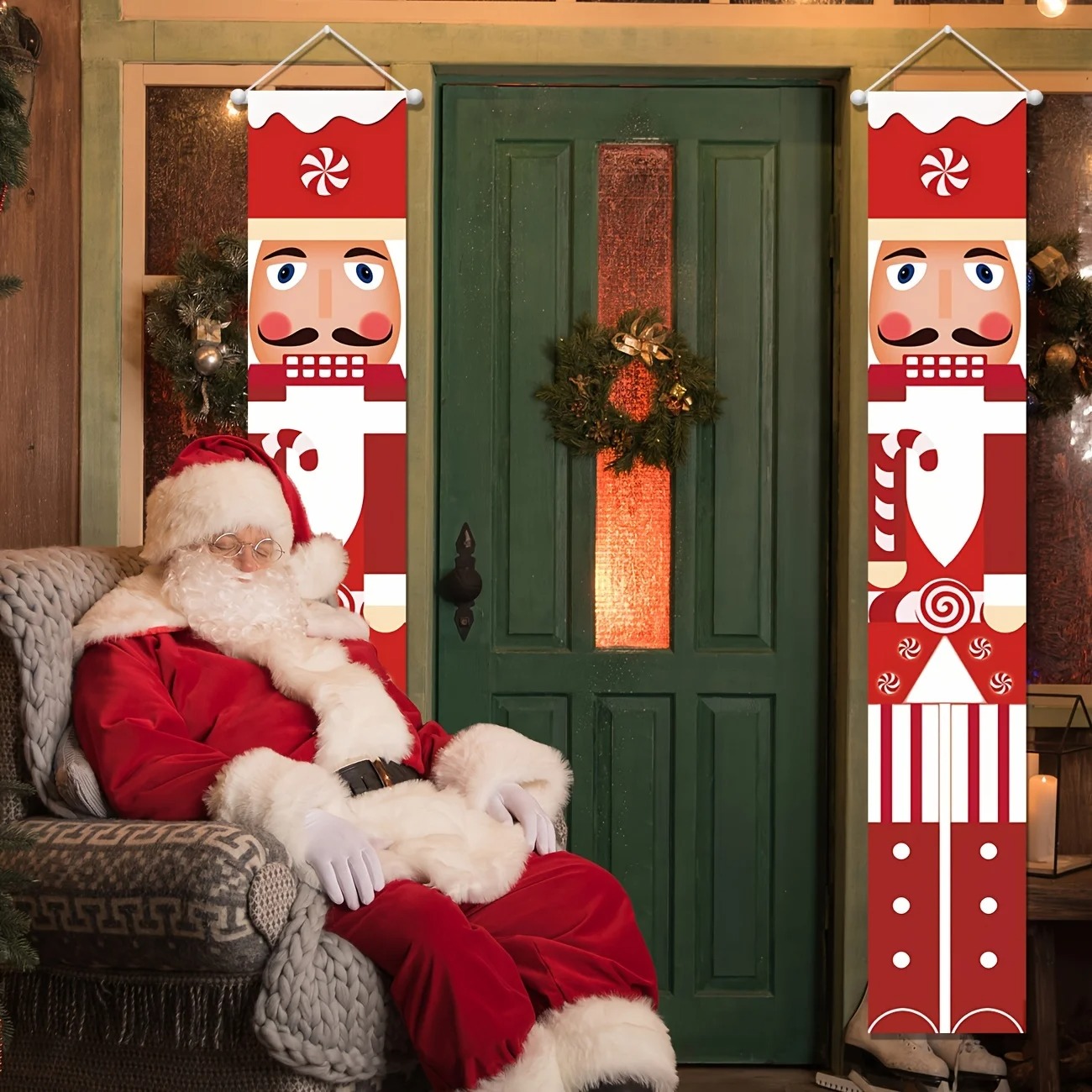 Christmas Banner Set Nutcracke - огляд і ціна Nutcracker Figurine
