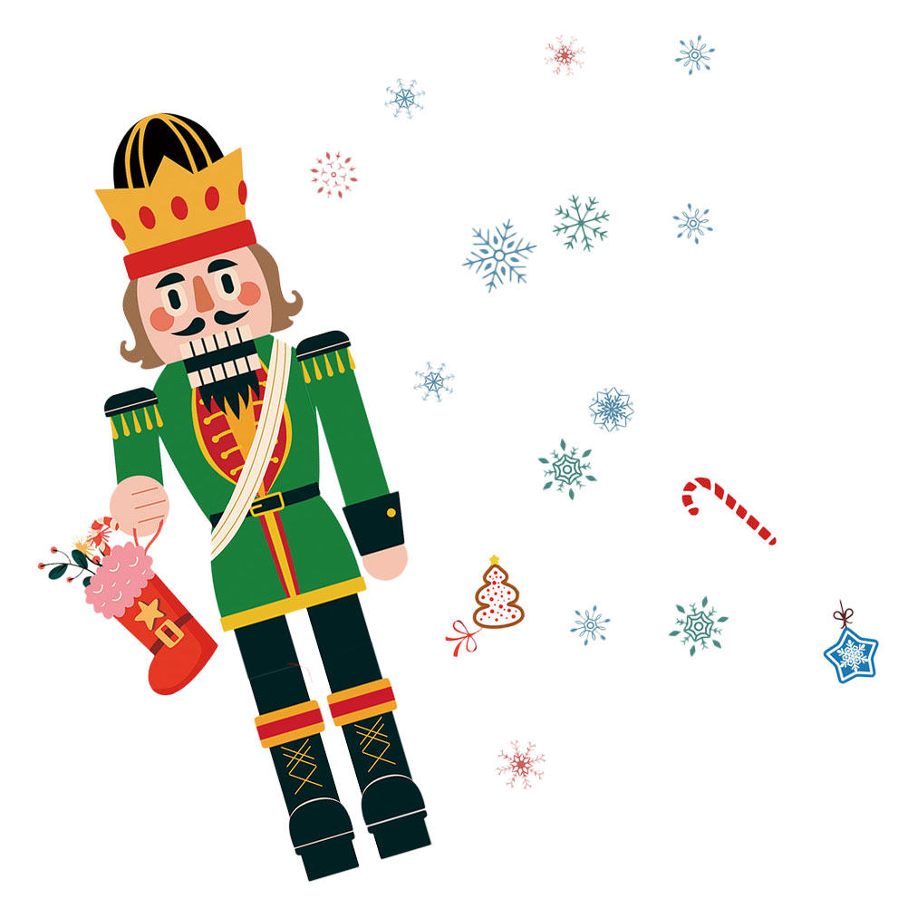 Christmas Nutcracker Snowflake - огляд і ціна Snowflake Window Decal