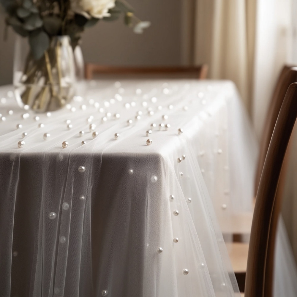 Pearl Chiffon Table Runner 80x - огляд і ціна Christmas Table Runner